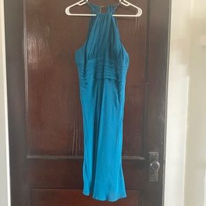 Vintage Silk Georgette Halter Dress